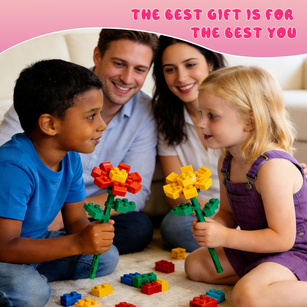 Flower Bouquet Building Blocks 24 kinds