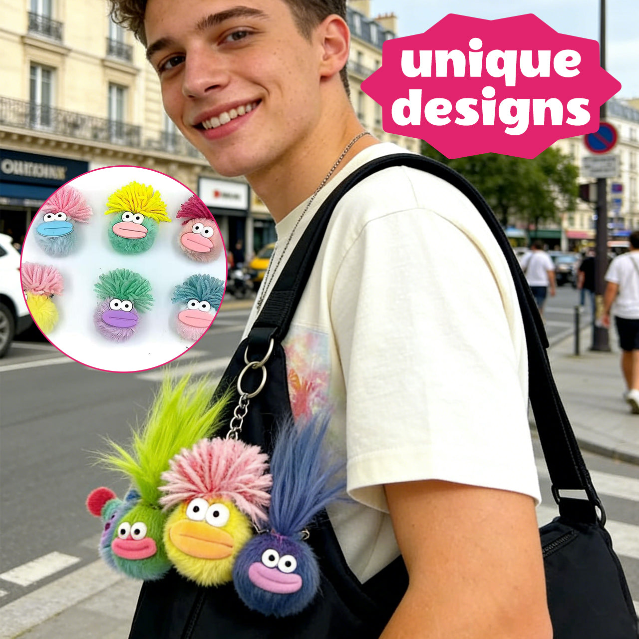 Plush keychains 24PCS ( 6colors)