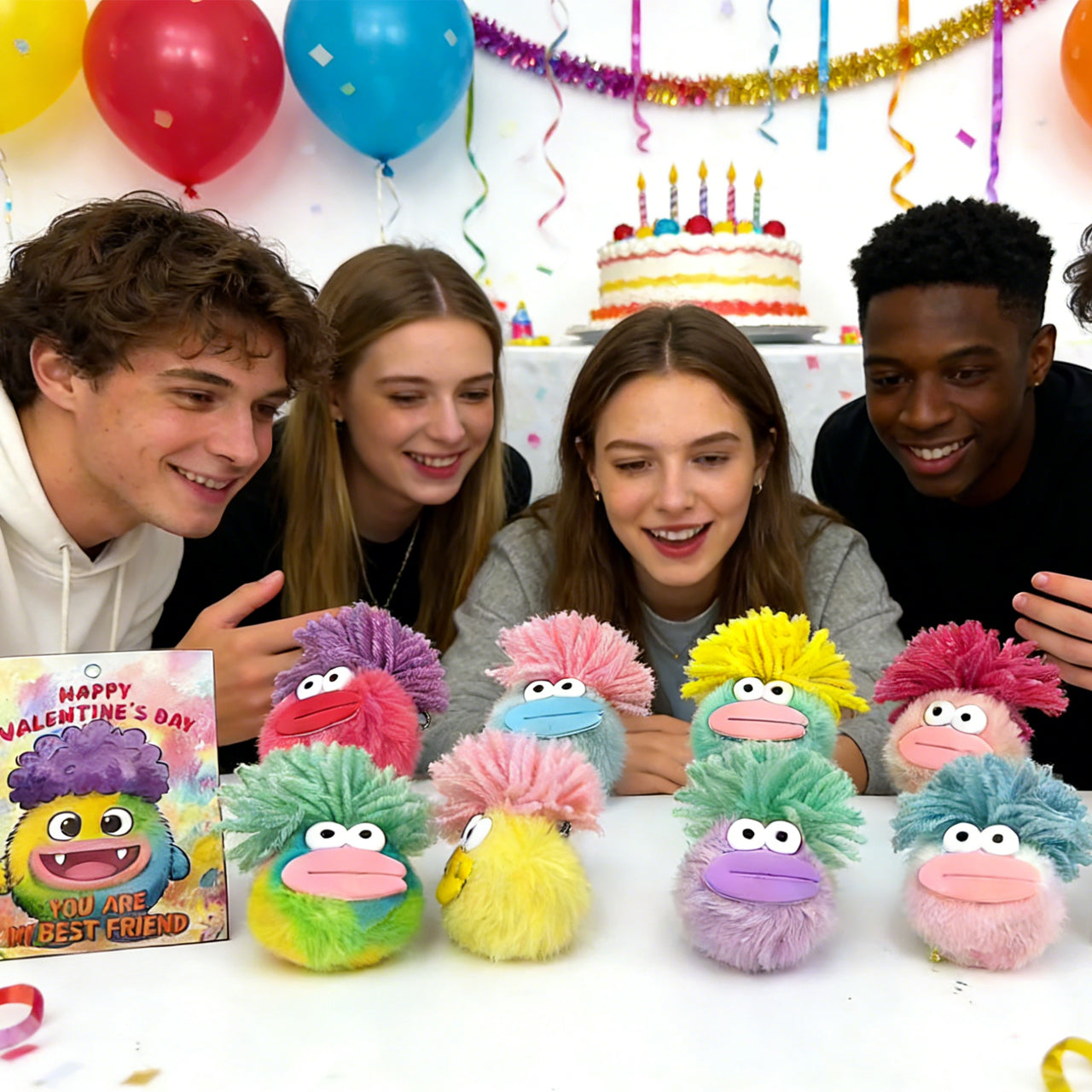 Plush keychains 24PCS ( 6colors)