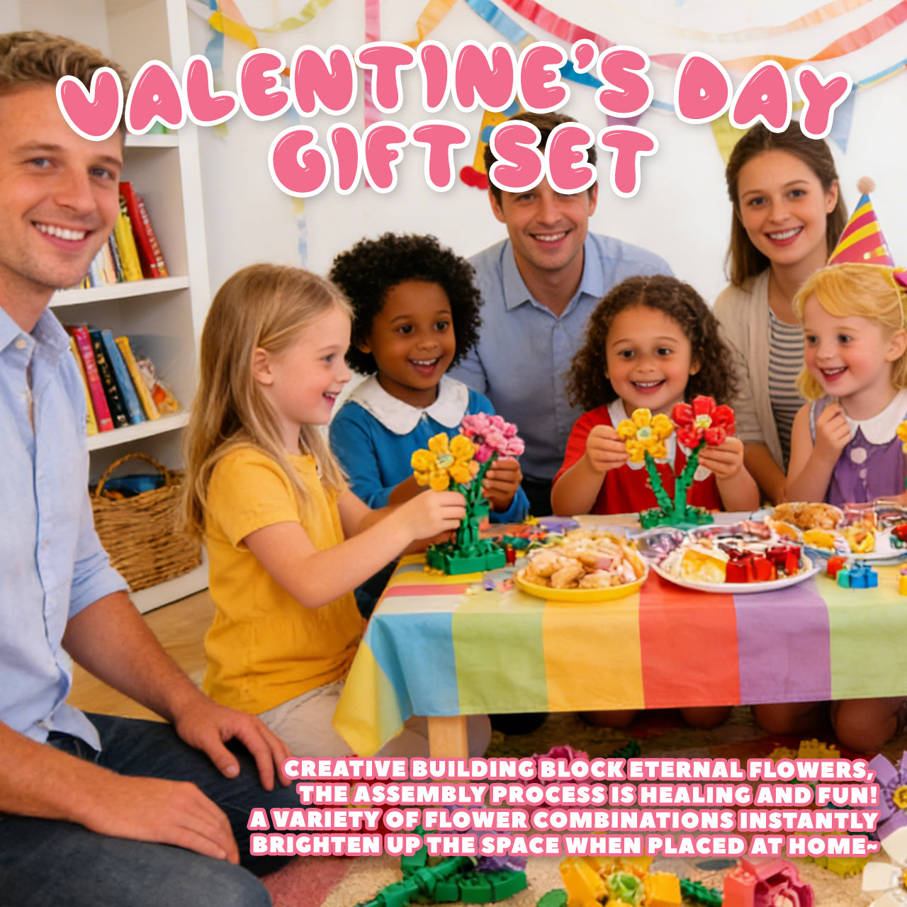 Flower Bouquet Building Blocks 24 kinds