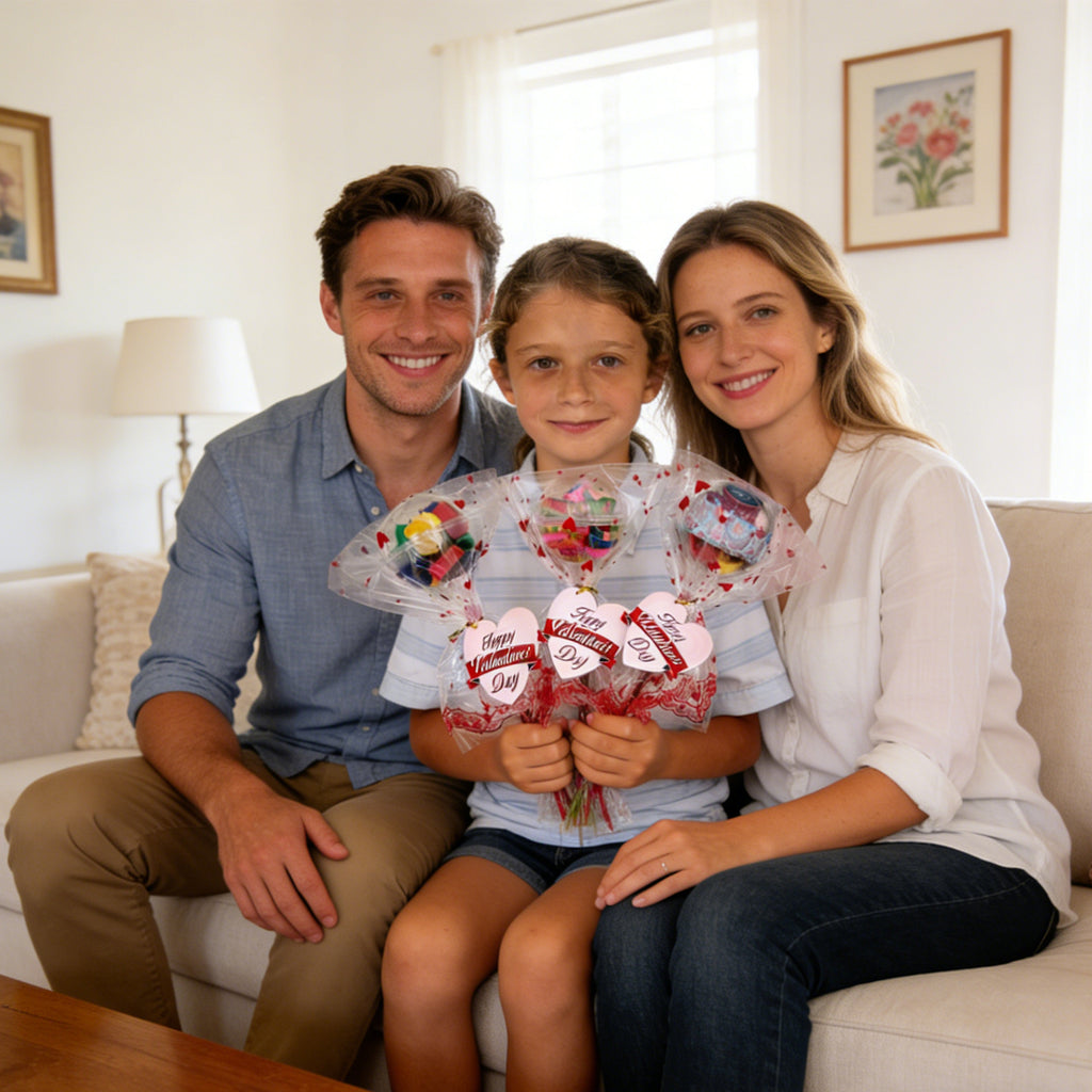 Giant Lollipop Stationery Valentines set