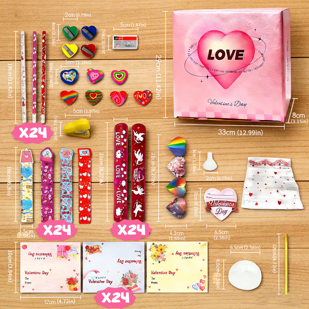 Giant Lollipop Stationery Valentines set