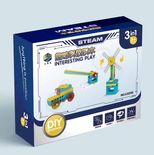 STEM DIY Building Blocks 3in1 (windmill 54PCS)   72boxes/CASE