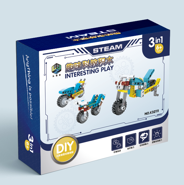 STEM DIY Building Blocks 3in1 (motorcycle 78PCS)  72boxes/CASE