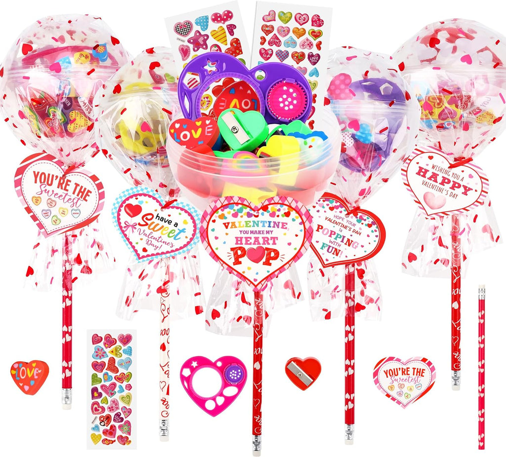 Giant Lollipop Stationery Valentines set