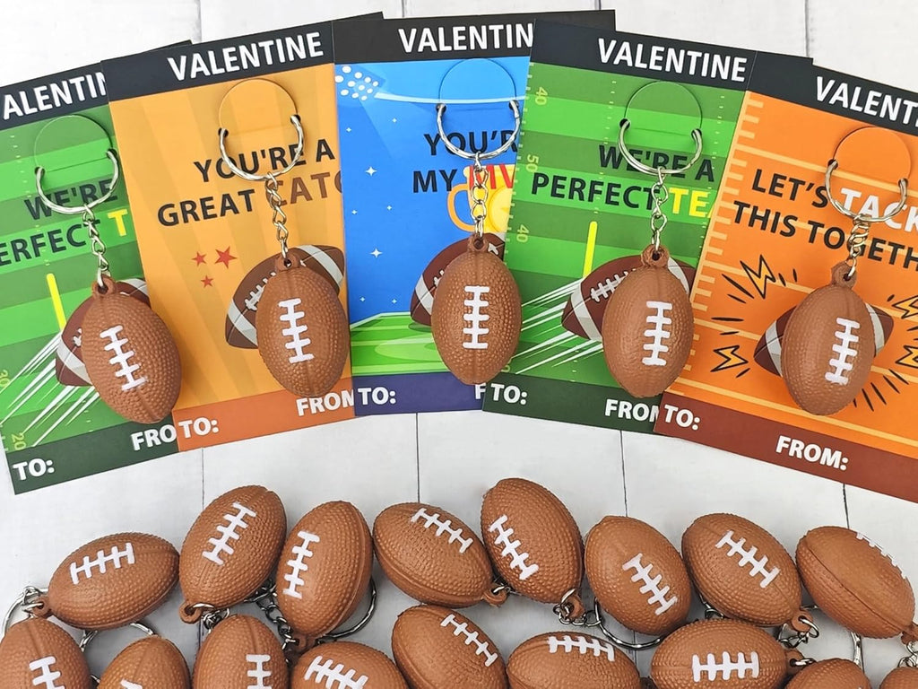 Valentines Gifts 24Pack Soprts ball keychain