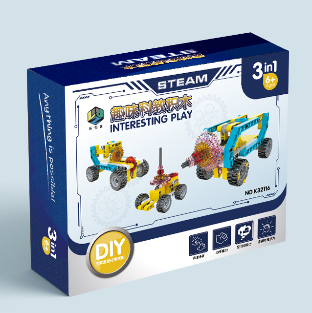 STEM DIY Building Blocks 3in1 (drill truck 72PCS)  72boxes/CASE